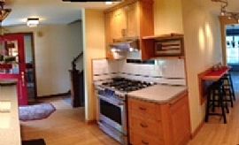 Two Bedrooms and Bath Upstairs with Great Closets in Lawrence, KS