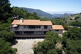 Home Sits on 4 Down Sloped Acres and Faces Out to Fabulous Vall in Carmel Valley, CA