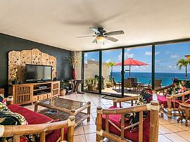  Puu Poa Oceanfront Condo, Beautifully Remodeled and Furnished. in Anahola, HI