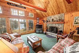 Charming Waterfront House with Beautiful Walk in Sandy Beach  in Meredith, NH