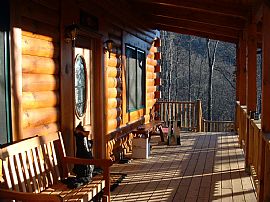 log cabin in Franklin, NC