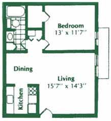 need to sublet 1 bdrm apartment heat inc in Janesville, WI (Photo 2 of 2)