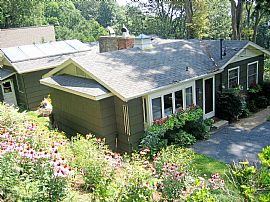 scenic view from cozy mountain cottage in Waynesville, NC