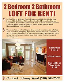 2 Bedroom 2 Bathroom Beauty in Playa Vista, CA