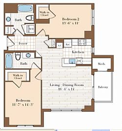 2/2 Condo, Util Incl, Across from Metro in Vienna, VA (Photo 4 of 4)