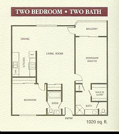Very large two bedroom apartments in San Diego, CA