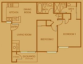 Condo, 2bd, 2bth, $875 month, Pool etc in Sacramento, CA (Photo 4 of 4)