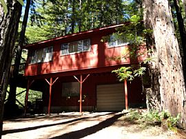 Two bedroom two bath home with office and garage in Guerneville, CA