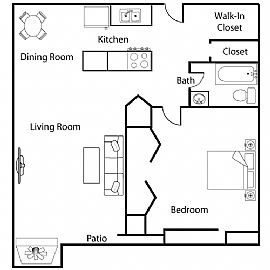 Grand 1 BR, 1 BA Apartment with HUGE Balcony and Fireplace  in Denver, CO (Photo 12 of 12)