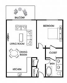 1 Bedroom Apartment - Ready Now! 670 Sq. Ft. - Huge Balcony in Denver, CO (Photo 1 of 12)