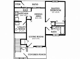 Spacious 2nd Floor, 1 Bedroom Home with Cathedral Ceilings! in Clinton Township, MI (Photo 5 of 7)