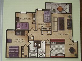 Courtyard View 3 BR 2 BA Condo in Las Vegas, NV (Photo 7 of 12)