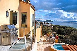 Custom Mediterranean Style 4 Bedroom Home with S.F. View in Tiburon, CA (Photo 6 of 12)