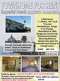 Remarkable 2 Bedroom Condo - Close to Base in Imperial Beach, CA