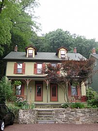 Three Story, 2 Bedroom Victorian Home with River View in Lumberville, PA