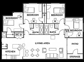 Conducive 4 Bedroom Apartments in UCF Affiliated Housing in Alafaya, FL