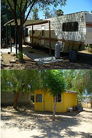 Nice 1 Bedroom, 40 Ft. 5th Wheel RV on Private, Large Fenced Lot in Nuevo, CA
