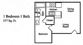 Delightful 1 Bedroom Apartment with Great Special in Houston, TX (Photo 2 of 4)