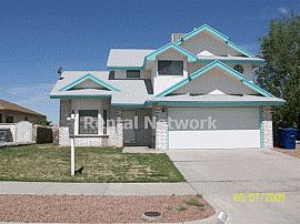 Pleasant 3 Bedroom Home with Brick Fireplace in El Paso, TX