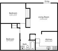 2 Bedroom Apartment Minutes to Grape Rd in South Bend, IN (Photo 6 of 9)