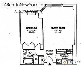 New York - 1bd/1bth 751sqft Apartment For Rent. Pa