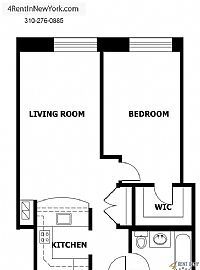 New York - One Bedroom with Gracious Layout.