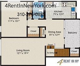 Bright Long Branch, 1 Bedroom, 1 Bath For Rent. Of