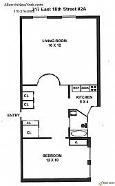 New York - This Furnished 1-Bedroom Apartment. Par