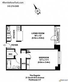Amazing 1 Bedroom, 1 Bath For Rent. Parking Availa