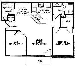 One Bedroom / One Bath with Den